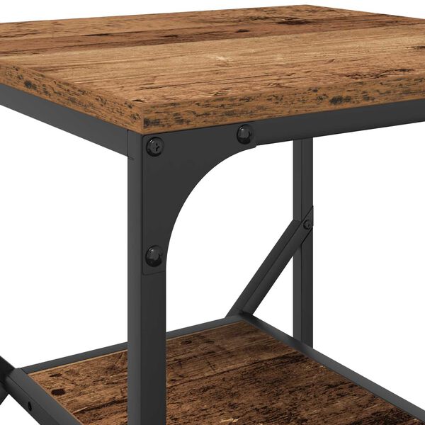 vidaXL Τραπεζάκι Πλευράς Παλαιό ξύλο 41 x 40 x 60 εκ.
