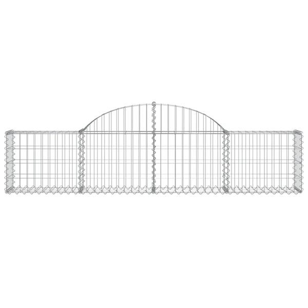 vidaXL Συρματοκιβώτια Τοξωτά 9 τεμ. 200x30x40/60 εκ. Γαλβαν. Ατσάλι