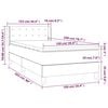 vidaXL Κρεβάτι Boxspring με Στρώμα Μαύρο 100x200 εκ. Βελούδινο