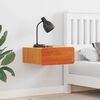 vidaXL Κομοδίνο Καφέ κεριού 39 x 34 x 16.5 εκ. Μασίφ ξύλο πεύκου
