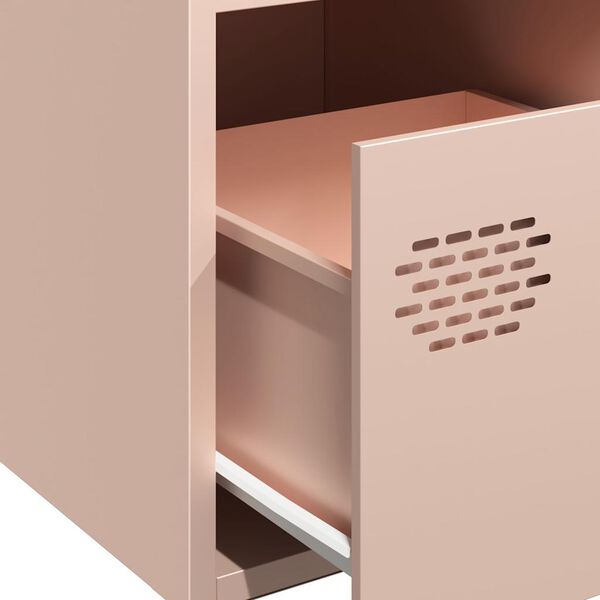 vidaXL Ντουλάπι Ροζ 68x39x73,5 εκ. από Χάλυβα Ψυχρής Έλασης