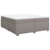 vidaXL &Kappa;&rho;&epsilon;&beta;ά&tau;&iota; Boxspring &mu;&epsilon; &Sigma;&tau;&rho;ώ&mu;&alpha; Taupe 200x200 &epsilon;&kappa;. &Upsilon;&phi;&alpha;&sigma;&mu;ά&tau;&iota;&nu;&omicron;