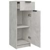 vidaXL Ντουλάπι Μπάνιου Γκρι Σκυροδέματος 32x34x90 εκ. Επεξεργ. Ξύλο