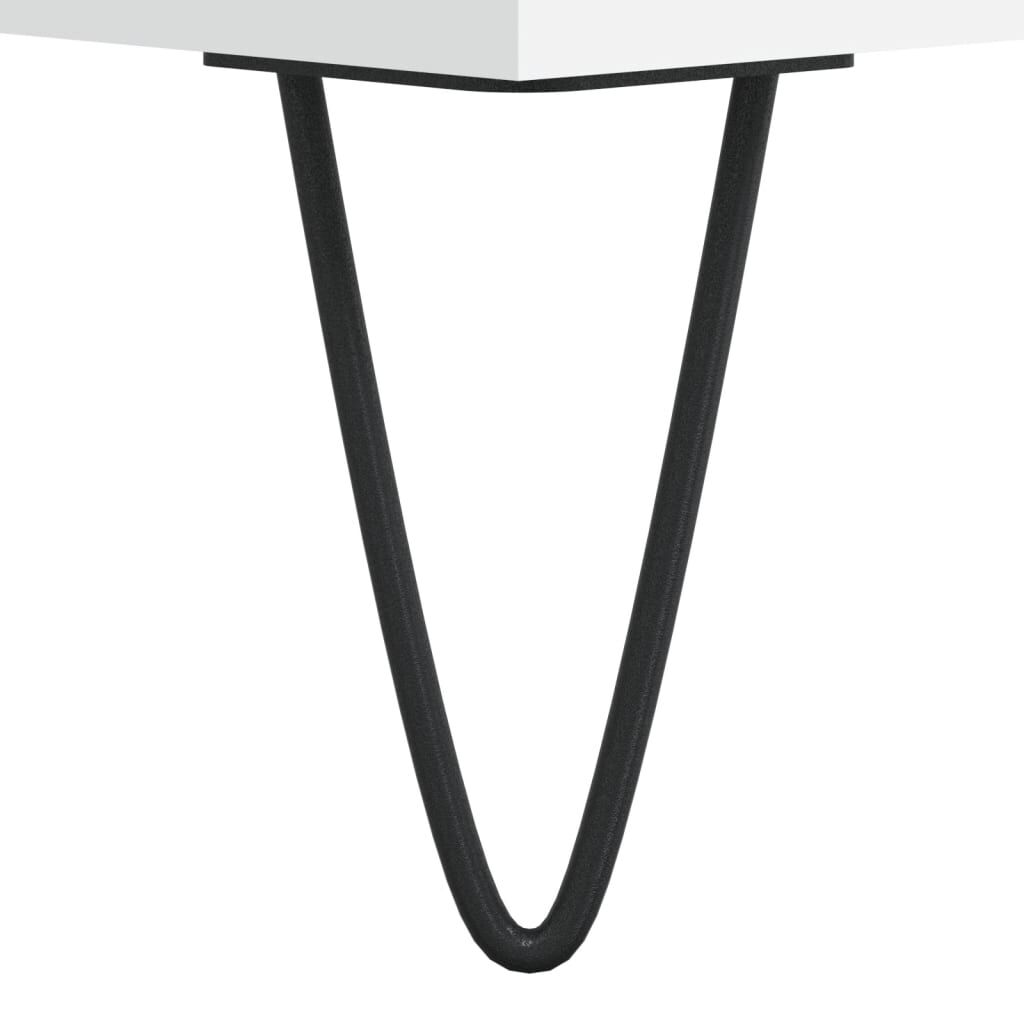 vidaXL Βιβλιοθήκη Λευκή 69,5 x 32,5 x 90 εκ. από Επεξεργασμένο Ξύλο