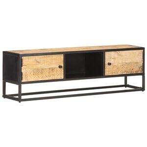vidaXL Έ&pi;&iota;&pi;&lambda;&omicron; TV &mu;&epsilon; &Sigma;&kappa;&alpha;&lambda;&iota;&sigma;&tau;ή &Pi;ό&rho;&tau;&alpha; 130x30x40 &epsilon;&kappa;. &Alpha;&kappa;&alpha;&tau;έ&rho;&gamma;. &Xi;ύ&lambda;&omicron; &Mu;ά&nu;&gamma;&kappa;&omicron;