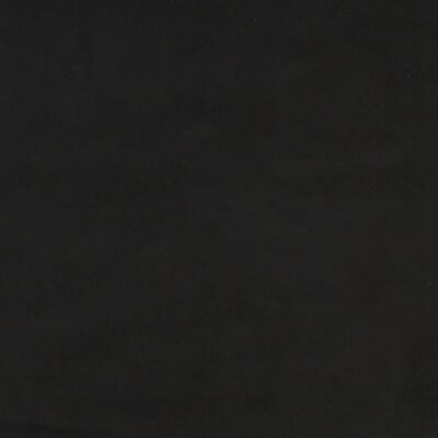 vidaXL Κεφαλάρι με Πτερύγια Μαύρο 93 x 23 x 118/128 εκ. Βελούδινο