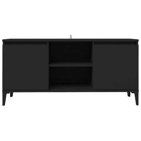 vidaXL Έπιπλο Τηλεόρασης Μαύρο 103,5x35x50 εκ. με Μεταλλικά Πόδια
