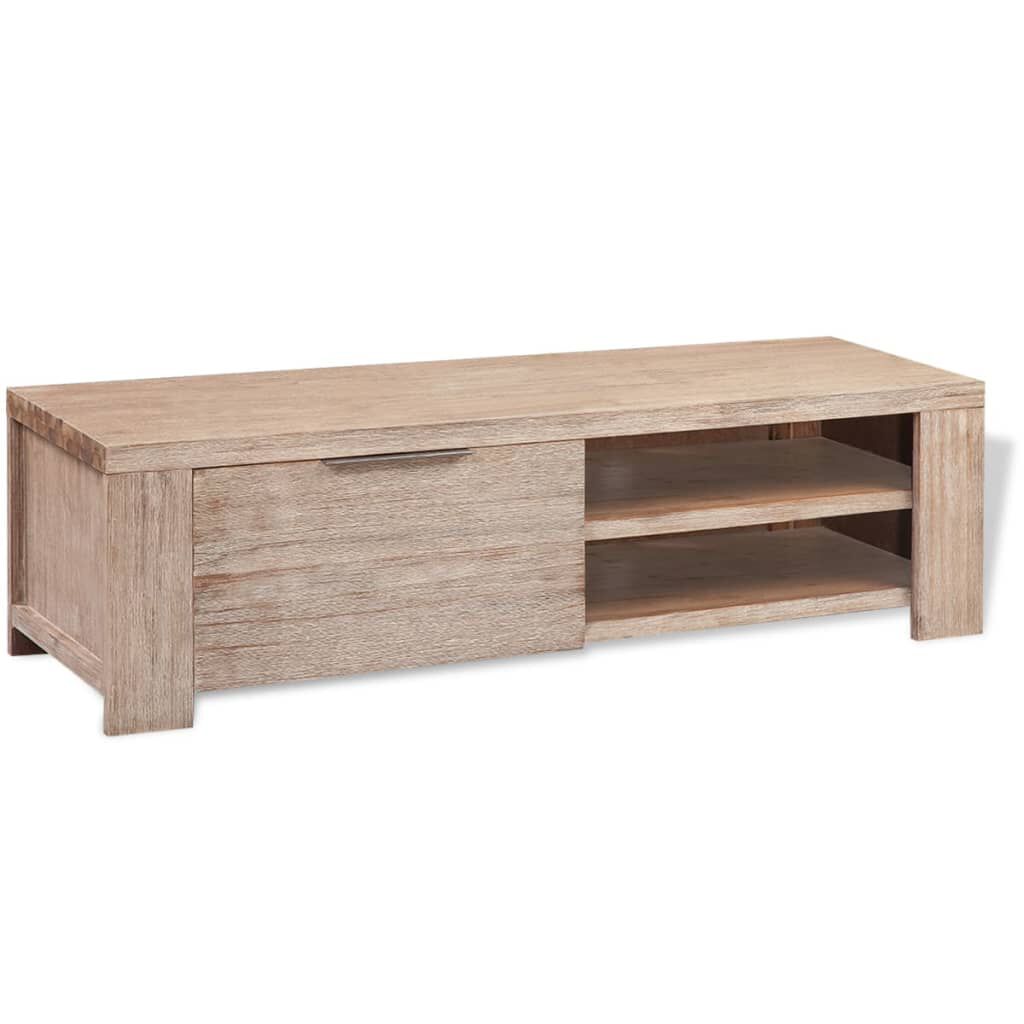 vidaXL Έπιπλο Τηλεόρασης 140x38x40 εκ. Μασίφ Βουρτσισμένο Ξύλο Ακακίας