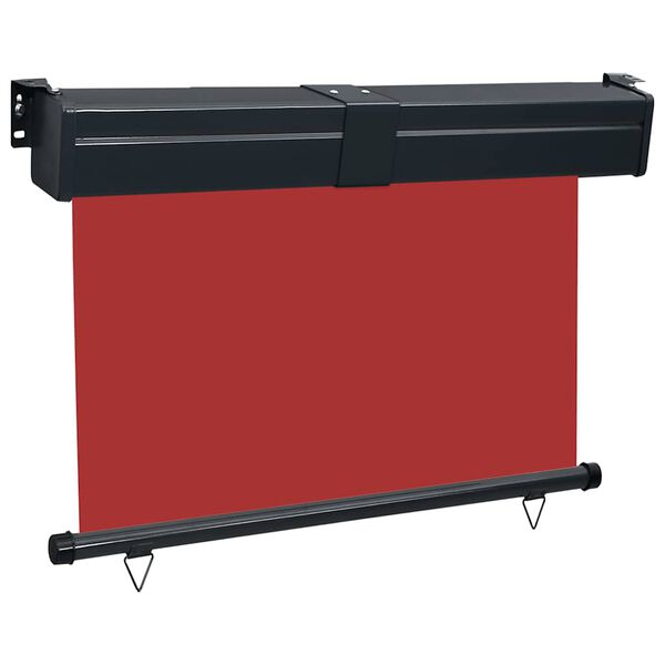 vidaXL Σκίαστρο Βεράντας Πλαϊνό Κόκκινο 125 x 250 εκ.