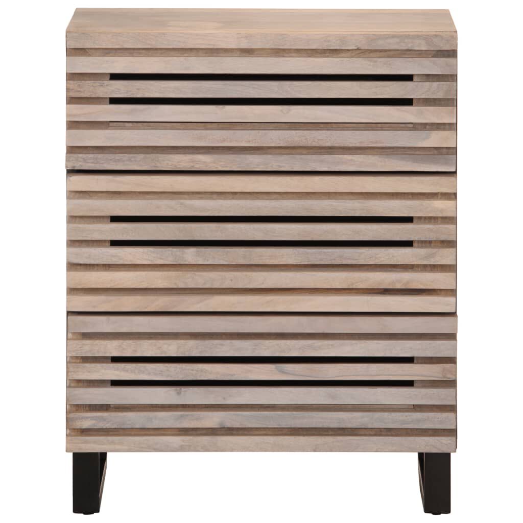 vidaXL Ντουλάπια 2 Τεμ. 60x34x75 εκ. από Μασίφ Ξύλο Μάνγκο