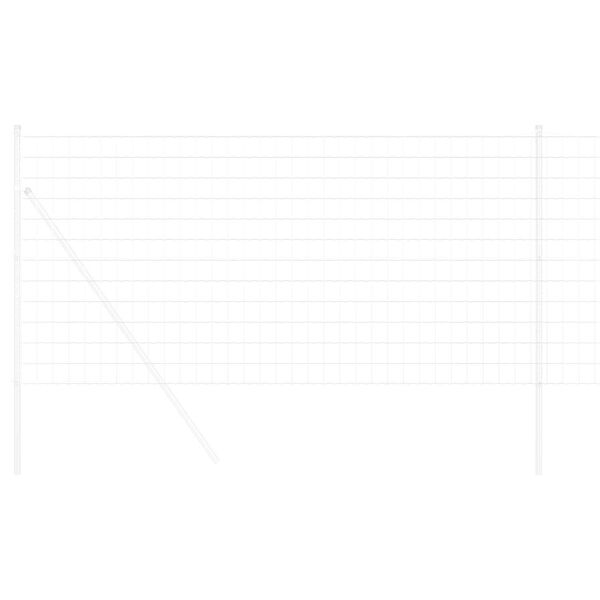 vidaXL Φράχτης Εuro Ασημί 1.2 x 25 m Χάλυβας με θερμή επιμετάλλωση