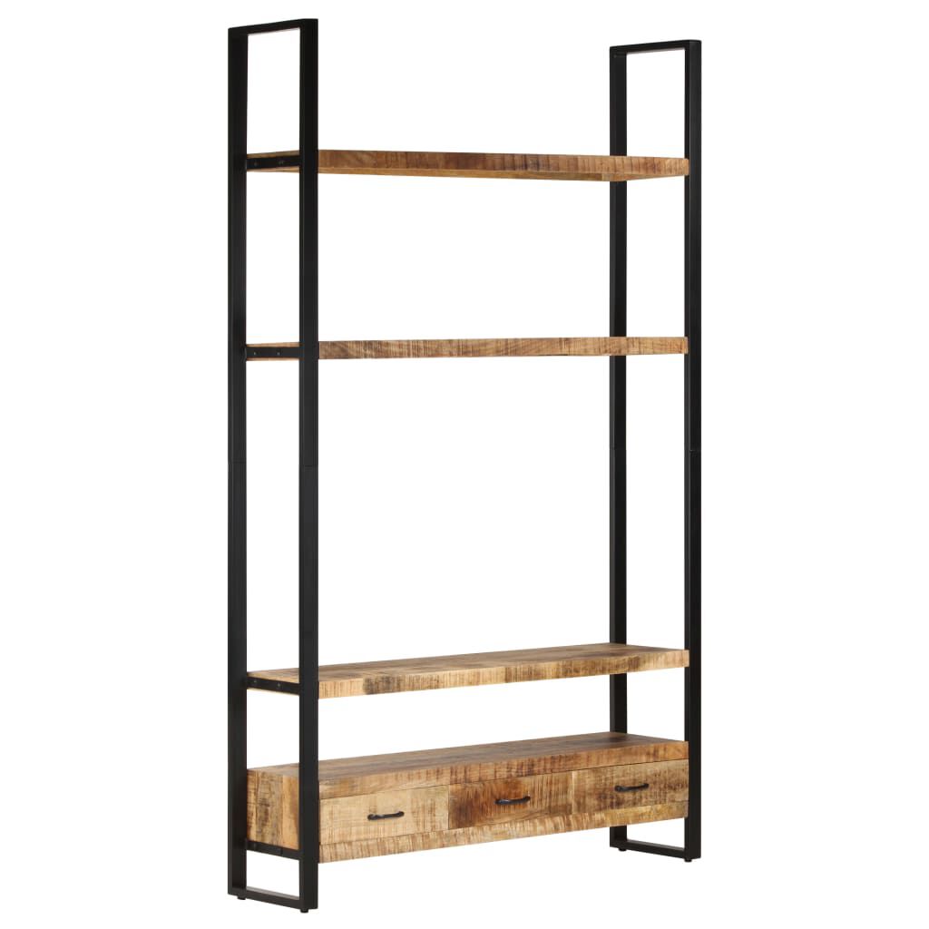 vidaXL Ραφιέρα 118 x 30 x 200 εκ. από Μασίφ Ακατέργαστο Ξύλο Μάνγκο