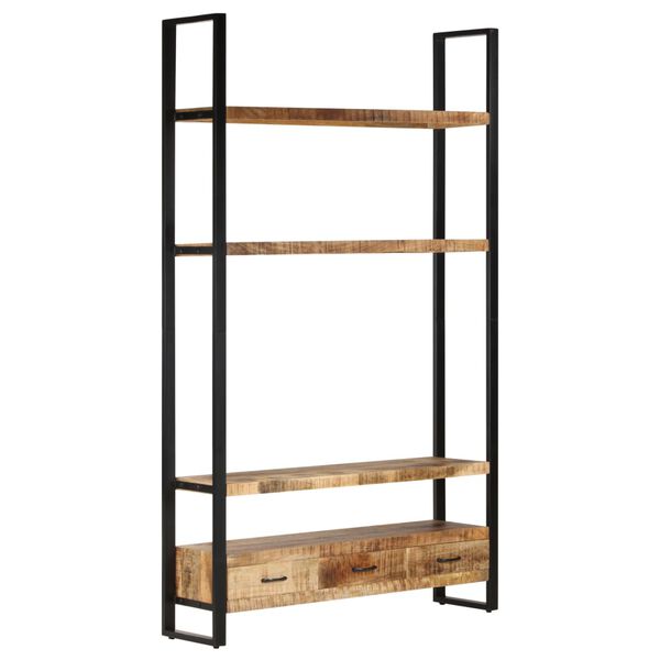 vidaXL Ραφιέρα 118 x 30 x 200 εκ. από Μασίφ Ακατέργαστο Ξύλο Μάνγκο