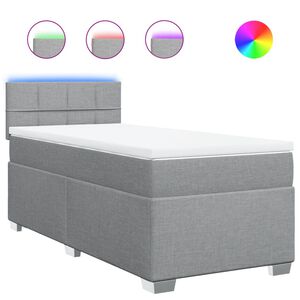 vidaXL &Kappa;&rho;&epsilon;&beta;ά&tau;&iota; Boxspring &mu;&epsilon; &Sigma;&tau;&rho;ώ&mu;&alpha; &Alpha;&nu;&omicron;&iota;&chi;&tau;ό &Gamma;&kappa;&rho;&iota; 90x200 &epsilon;&kappa;. &Upsilon;&phi;&alpha;&sigma;&mu;ά&tau;&iota;&nu;&omicron;