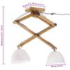 vidaXL Φωτιστικό Οροφής 25 W Λευκό 29x18x85 εκ. Ε27