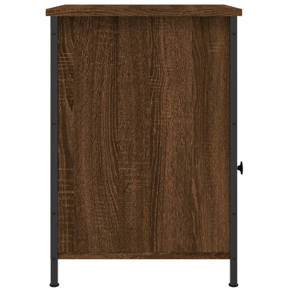 vidaXL Κομοδίνα 2 τεμ. Καφέ Δρυ 40x42x60 εκ. από Επεξεργ. Ξύλο
