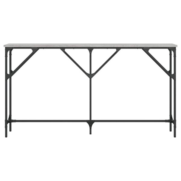 vidaXL Τραπέζι Κονσόλα Γκρι Sonoma 140 x 23 x 75 εκ. Επεξεργ. από Ξύλο