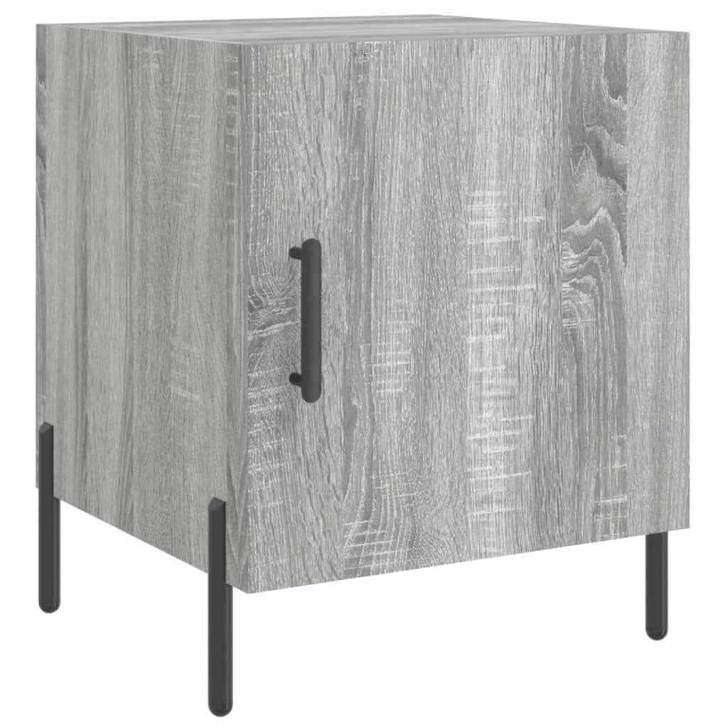 vidaXL Κομοδίνα 2 τεμ. Γκρι Sonoma 40 x 40 x 50 εκ. από Επεξεργ. Ξύλο