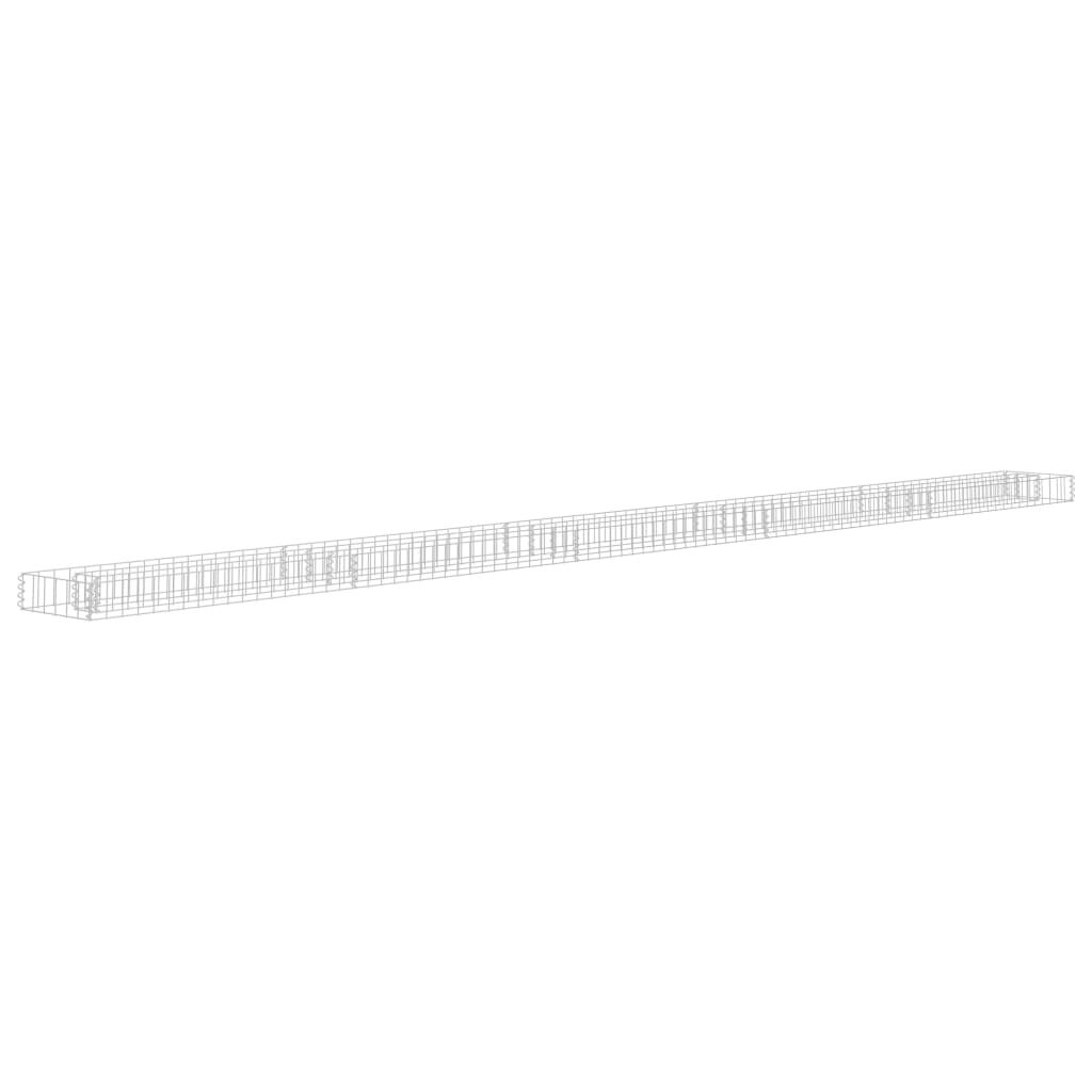 vidaXL Συρματοκιβώτιο-Γλάστρα Υπερυψωμένη 450x30x10 εκ. Γαλβ. Χάλυβας