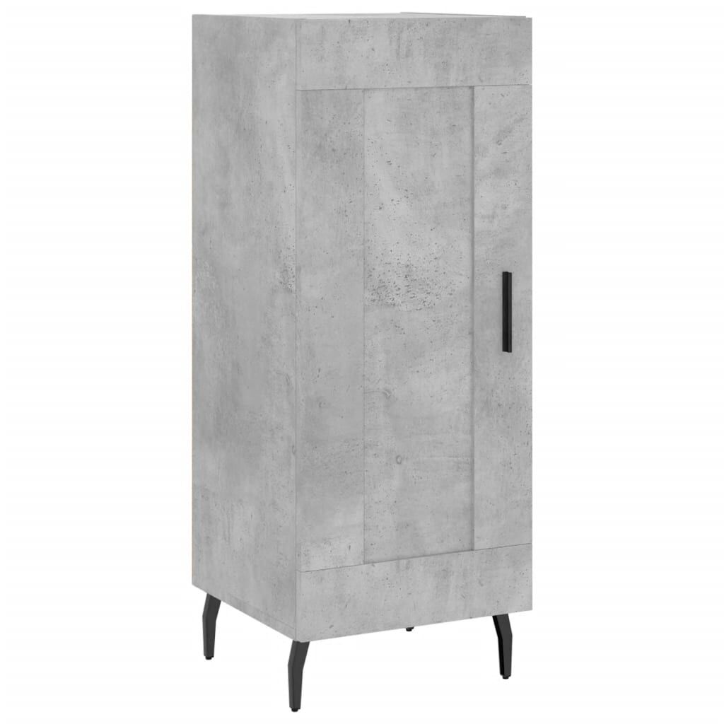 vidaXL Ντουλάπι Γκρι Σκυροδέματος 34,5x34x180 εκ. Επεξεργασμένο Ξύλο