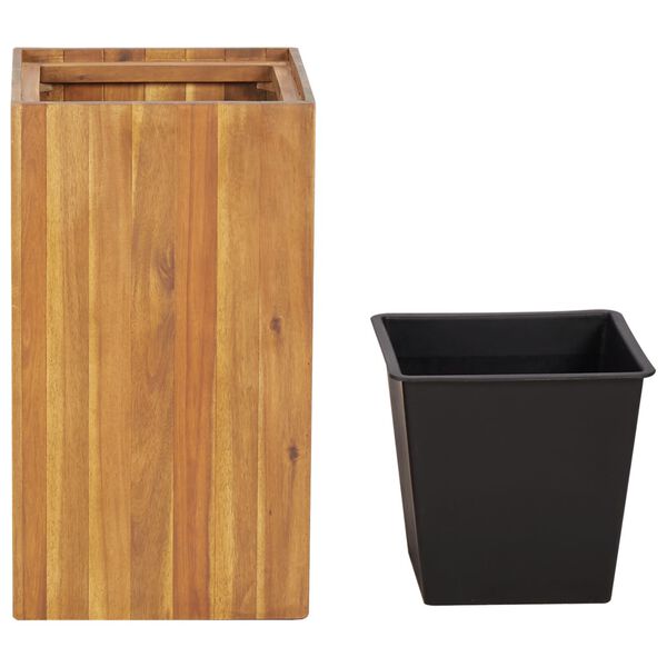 vidaXL Ζαρντινιέρα Υπερυψωμένη 33,5 x 33,5 x 60 εκ. Μασίφ Ξύλο Ακακίας