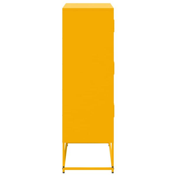 vidaXL Ντουλάπι Μουσταρδί 68,5x38,5x123,5 εκ. από Ατσάλι