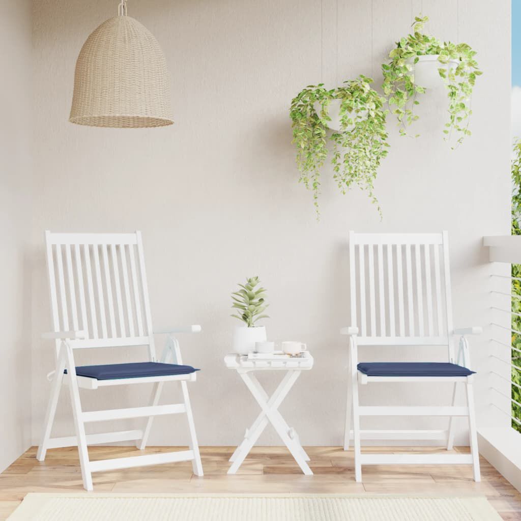 vidaXL Μαξιλάρια Παλέτας 2 τεμ. Ναυτικό Μπλε 40x40x4 εκ. Ύφασμα Oxford