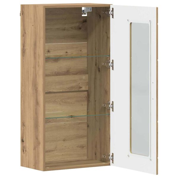 vidaXL Ντουλάπα τοίχου με ράφι Επιτοίχιο artisan δρυς 55 x 29 x 100 εκ