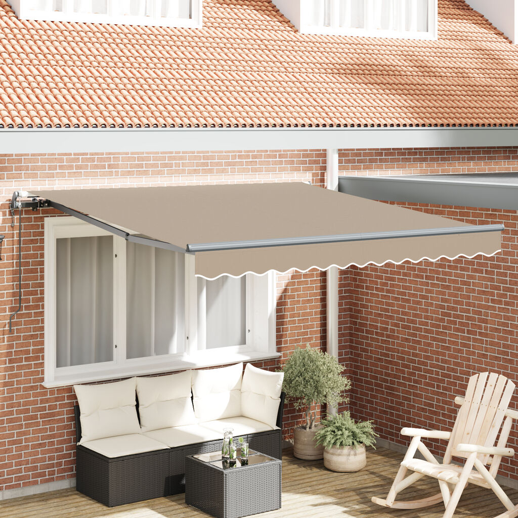 vidaXL Αυτόματη Ανασυρόμενη Τέντα Μπεζ 300x250 εκ., Fabric Replacement για πλαίσιο 3x2.5 μ. Μπεζ