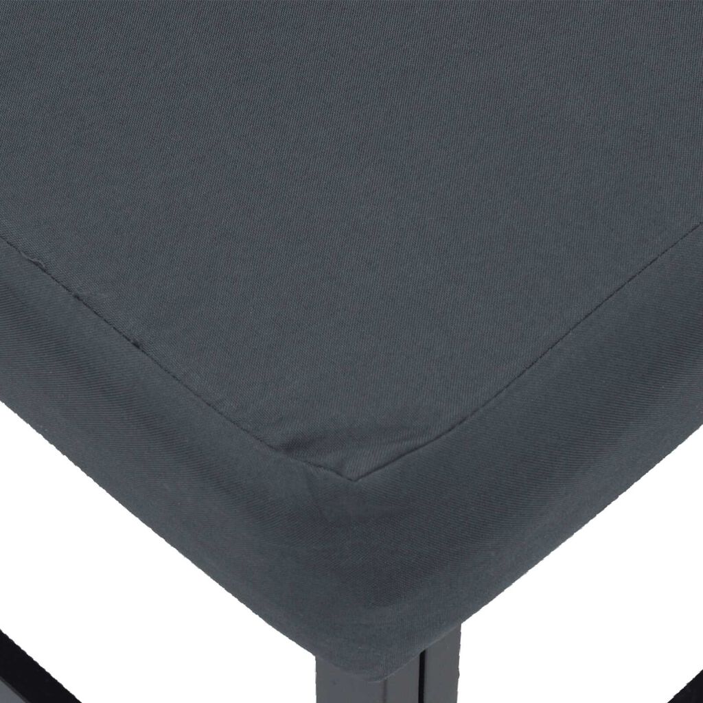 vidaXL Σετ Καναπέ Κήπου 7 pcs Μαύρο 353 x 141.5 x 71 εκ Αλουμίνιο