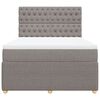 vidaXL &Kappa;&rho;&epsilon;&beta;ά&tau;&iota; Boxspring &mu;&epsilon; &Sigma;&tau;&rho;ώ&mu;&alpha; Taupe 140x190 &epsilon;&kappa;. &Upsilon;&phi;&alpha;&sigma;&mu;ά&tau;&iota;&nu;&omicron;
