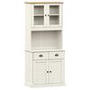 vidaXL &Beta;&iota;&tau;&rho;ί&nu;&alpha; VIGO &Lambda;&epsilon;&upsilon;&kappa;ή 78 x 40 x 175 &epsilon;&kappa;. &alpha;&pi;ό &Mu;&alpha;&sigma;ί&phi; &Xi;ύ&lambda;&omicron; &Pi;&epsilon;ύ&kappa;&omicron;&upsilon;