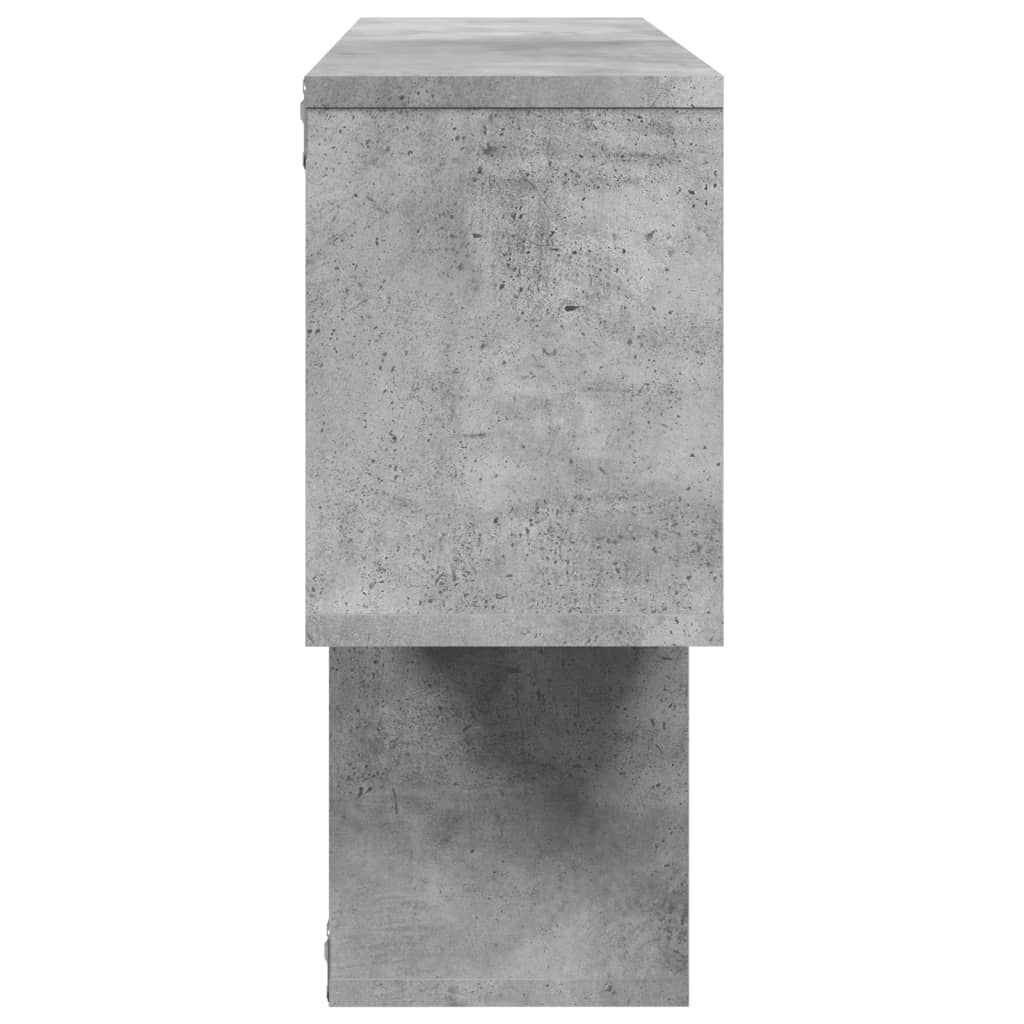 vidaXL Ράφι Τοίχου Γκρι Σκυροδέματος 100x20x53 εκ. Επεξεργασμένο Ξύλο