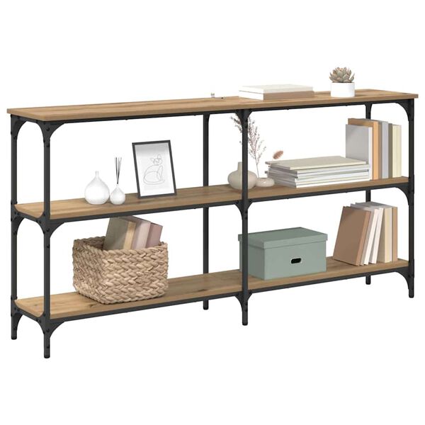 vidaXL Τραπέζι κονσόλας Artisan Oak 150 x 29 x 75 εκ