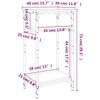 vidaXL Βοηθητικό Τραπέζι Γκρι Sonoma 40x30x75 εκ. Επεξεργασμένο Ξύλο