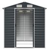vidaXL Αποθήκη Κήπου Ανθρακί 191x215x198 εκ. Γαλβανισμένο Ατσάλι