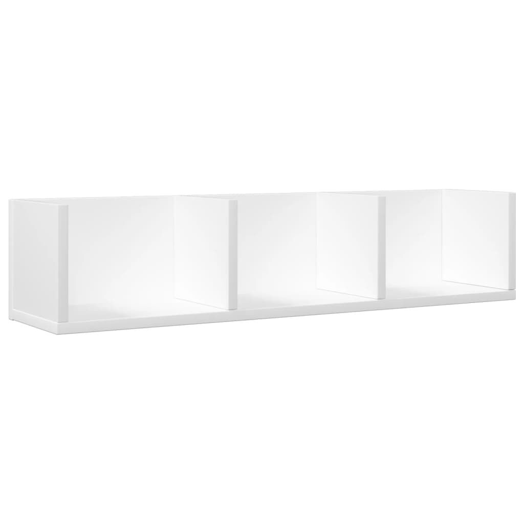 vidaXL Ντουλάπι Τοίχου Λευκό 75x18x16,5 εκ. από Επεξεργασμένο Ξύλο