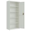 vidaXL Αρχειοθήκη Αν. Γκρι 90x40x200 εκ. Ατσάλινη
