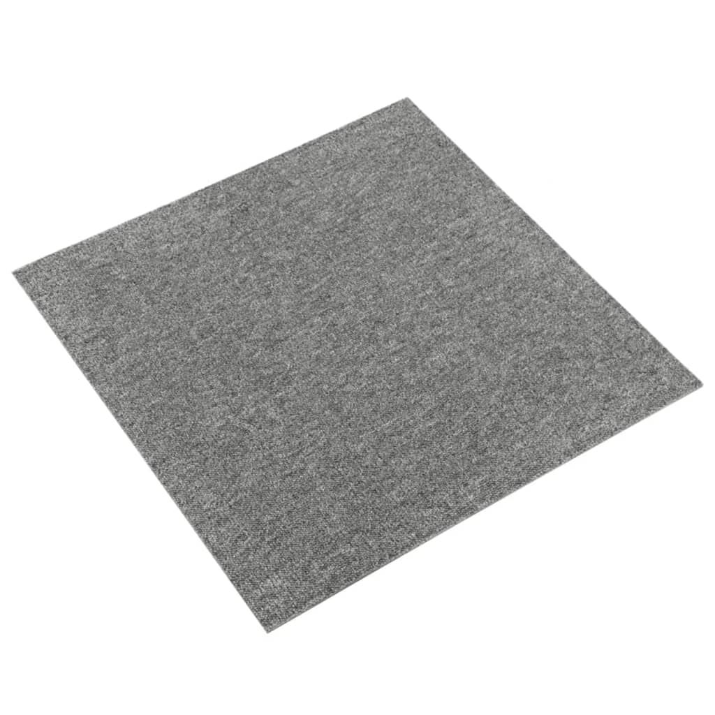 vidaXL Μοκέτα Πλακάκι 20 τεμ. Γκρι 5 μ² 50x50 εκ.