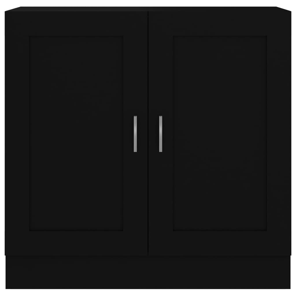 vidaXL Βιβλιοθήκη Μαύρη 82,5 x 30,5 x 80 εκ. Επεξ. Ξύλο