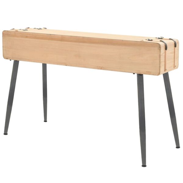 vidaXL Τραπέζι Κονσόλα 115 x 40,5 x 76 εκ. από Μασίφ Ξύλο Ελάτης
