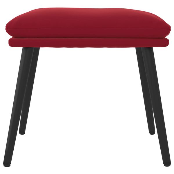 vidaXL Υποπόδιο Μπορντό 45x29,5x35 εκ. Βελούδινο
