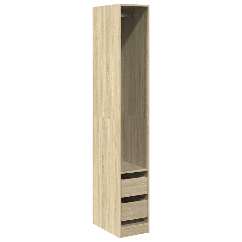 vidaXL Ντουλάπα Sonoma Δρυς 30x50x200 εκ. από Επεξεργασμένο Ξύλο