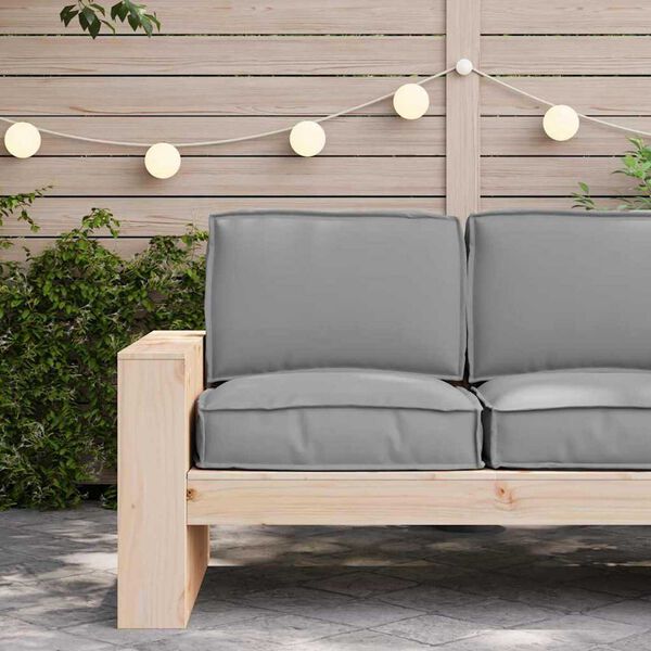 vidaXL Σετ Μαξιλαριών Πάγου 2 pcs Γκρι 60 x 60 x 12 cm Ύφασμα Oxford
