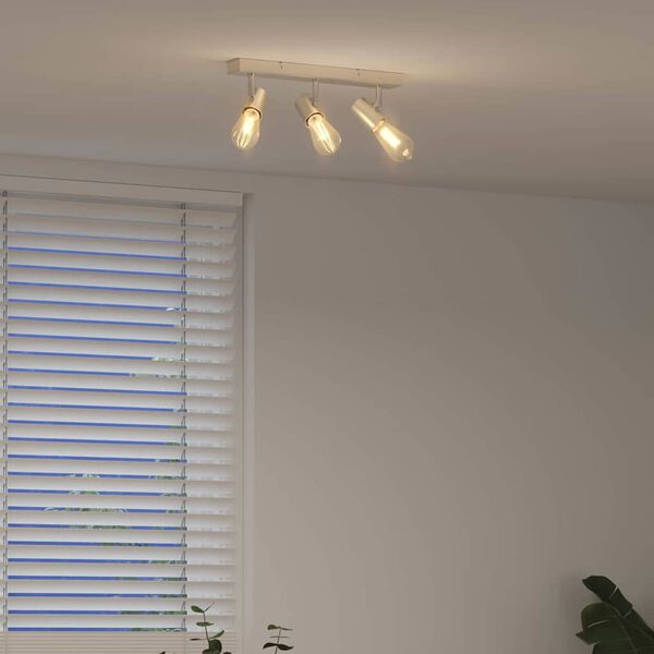 vidaXL Σποτ οροφής Βουρτσισμένο νικέλιο 38 x 6.5 x 11.5 εκ Ατσάλι