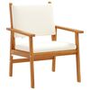 vidaXL Σετ Καναπέ Κήπου 6 pcs Καφέ 45 x 45 x 38 εκ. Μασίφ ξύλο ακακίας