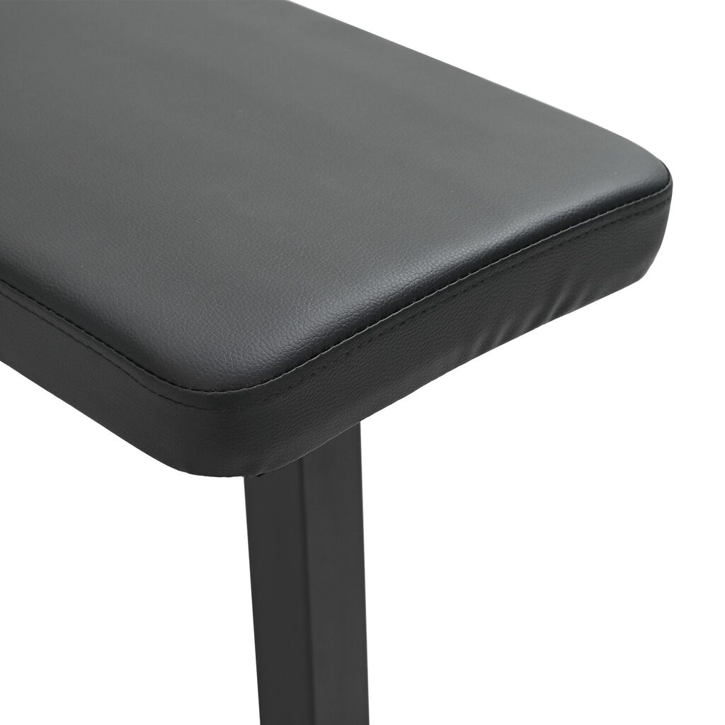 vidaXL Αναδιπλούμενος Πάγκος Βάρη 100 kg Μαύρος 107x27x41 cm Ατσάλι