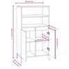 vidaXL Ντουλάπι Γκρι σκυροδέματος 60x36x110 εκ. από Επεξεργασμένο Ξύλο