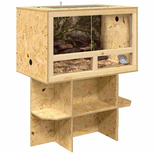 vidaXL Terrarium Καφέ 80 x 50 x 100 εκ. OSB