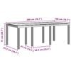 vidaXL Σέτ φαγητού για κήπο 7 pcs Ανθρακί Rattan Polt
